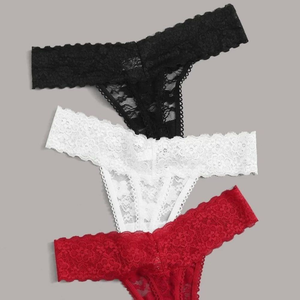 3 Pack Lush Lace Panty Set